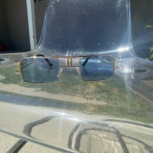 Retro gold framed Glasses